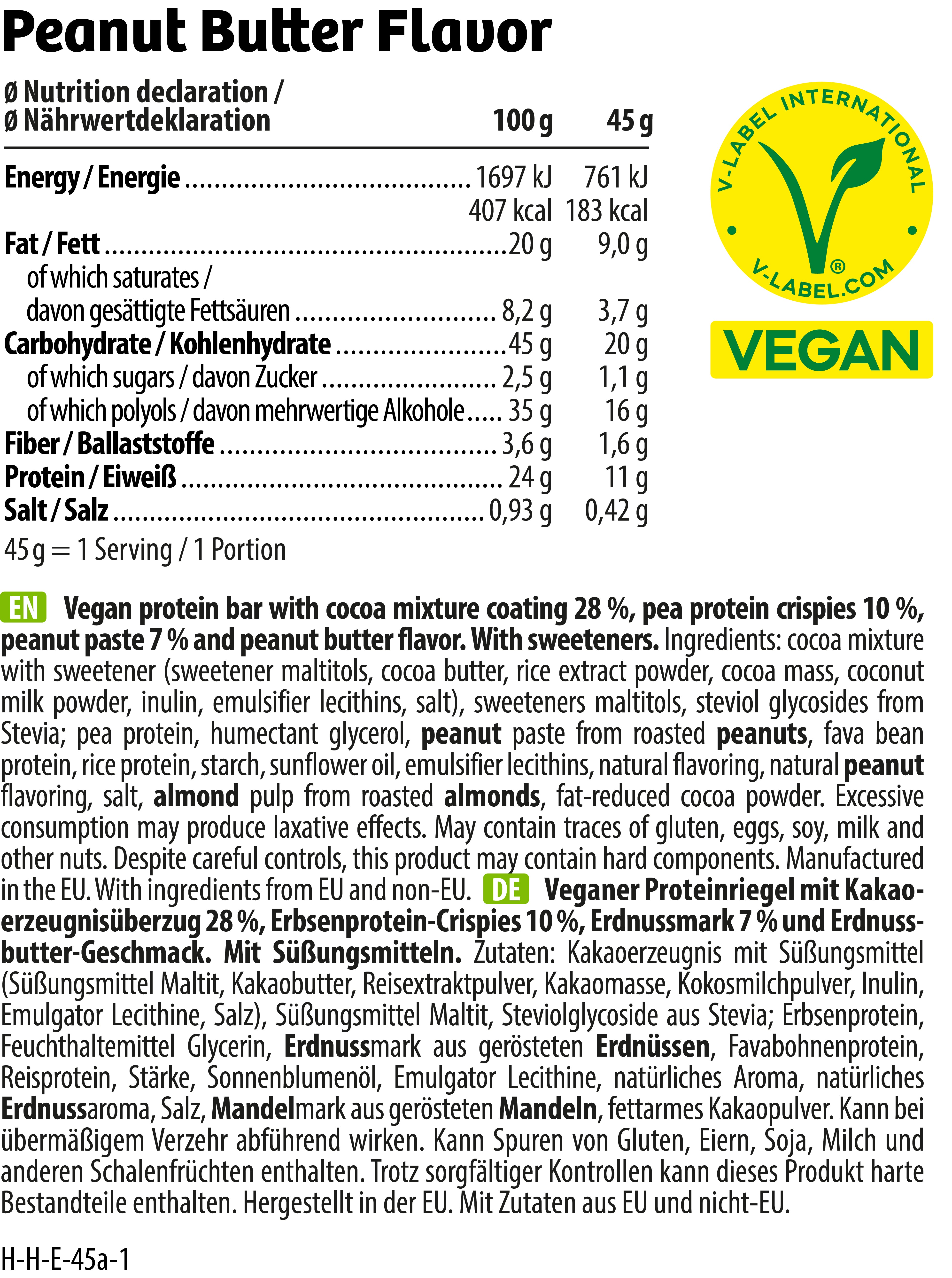 HEJ Vegan Crispy Peanut Butter