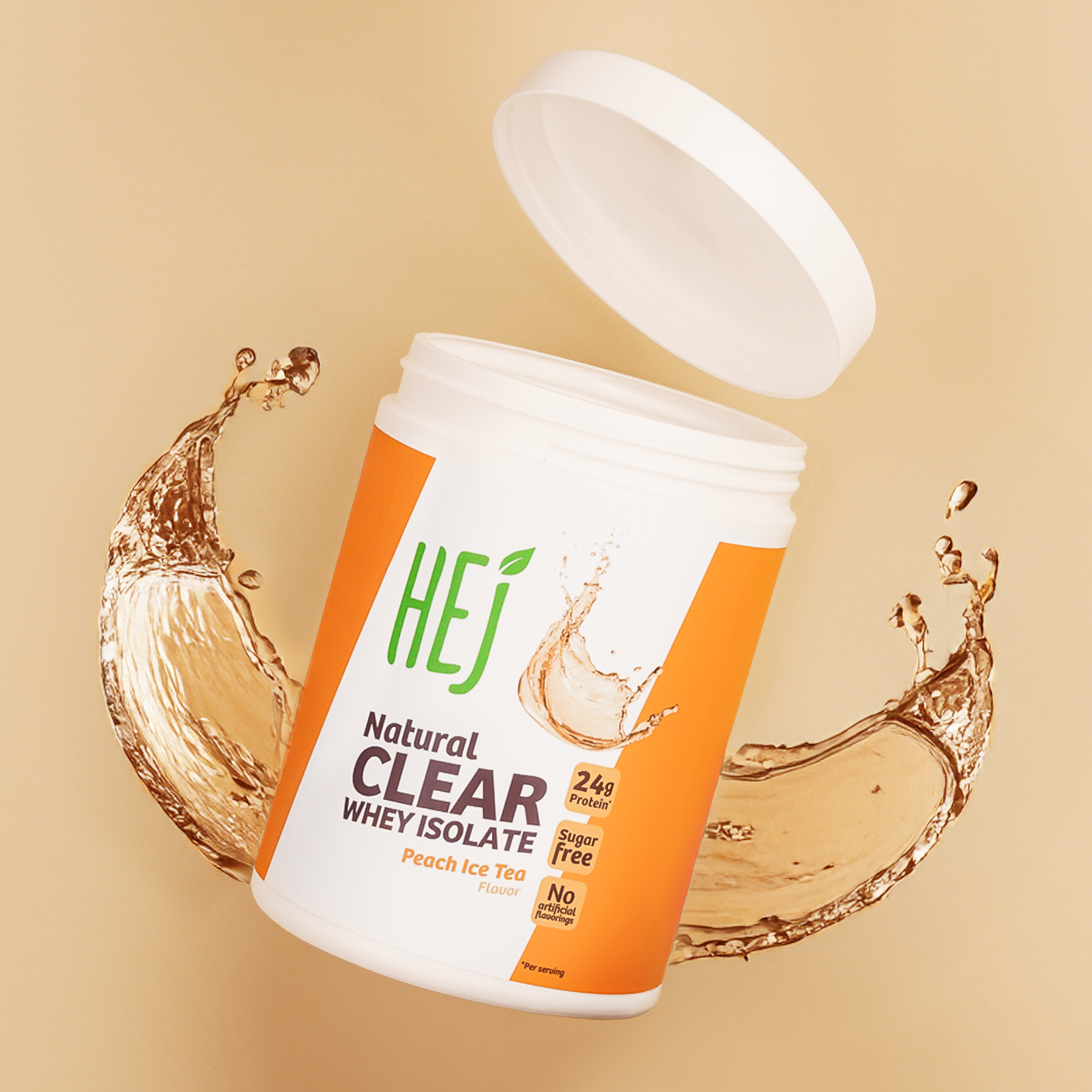HEJ Clear Whey Isolate Peach Ice Tea