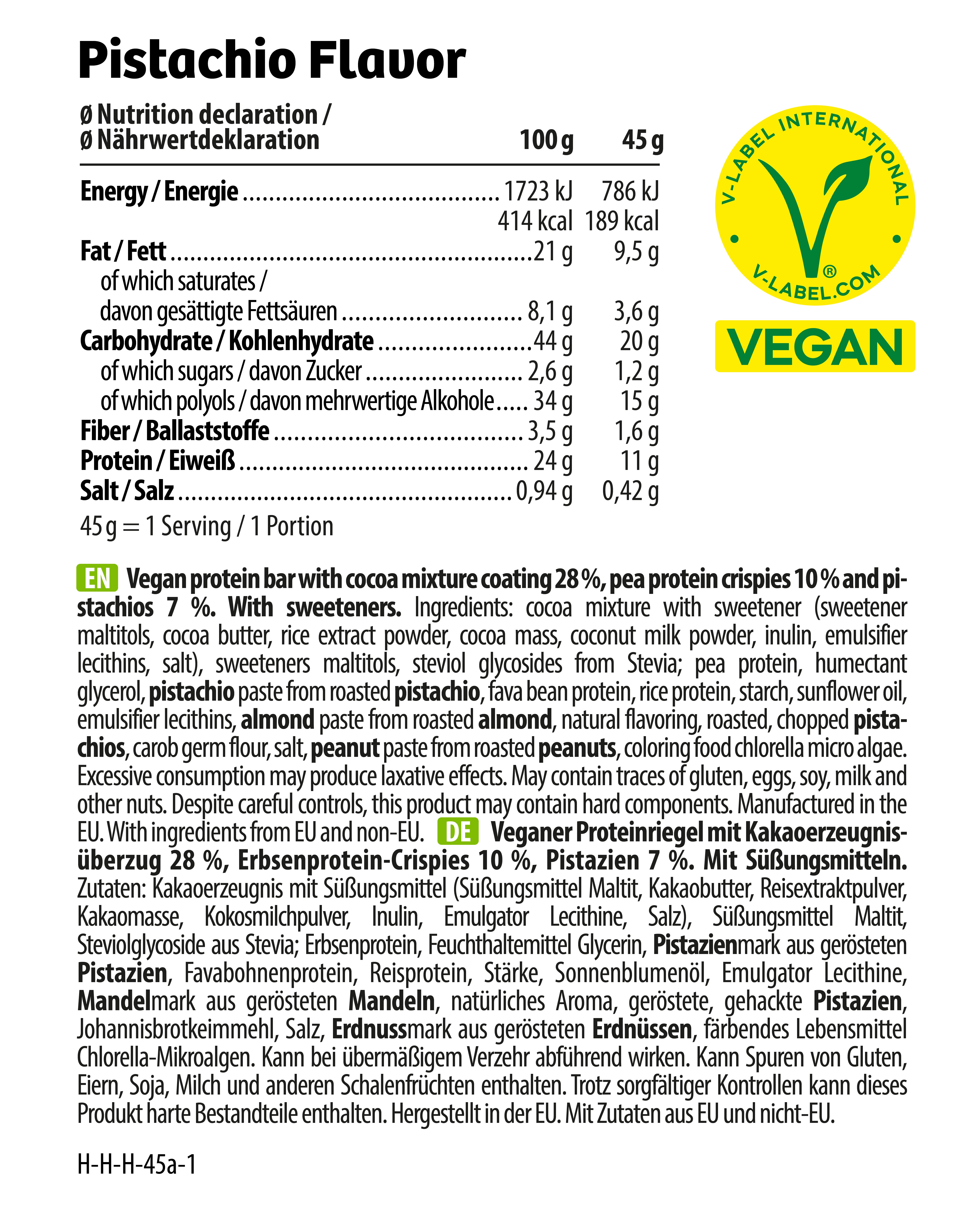 HEJ Vegan Crispy Pistachio