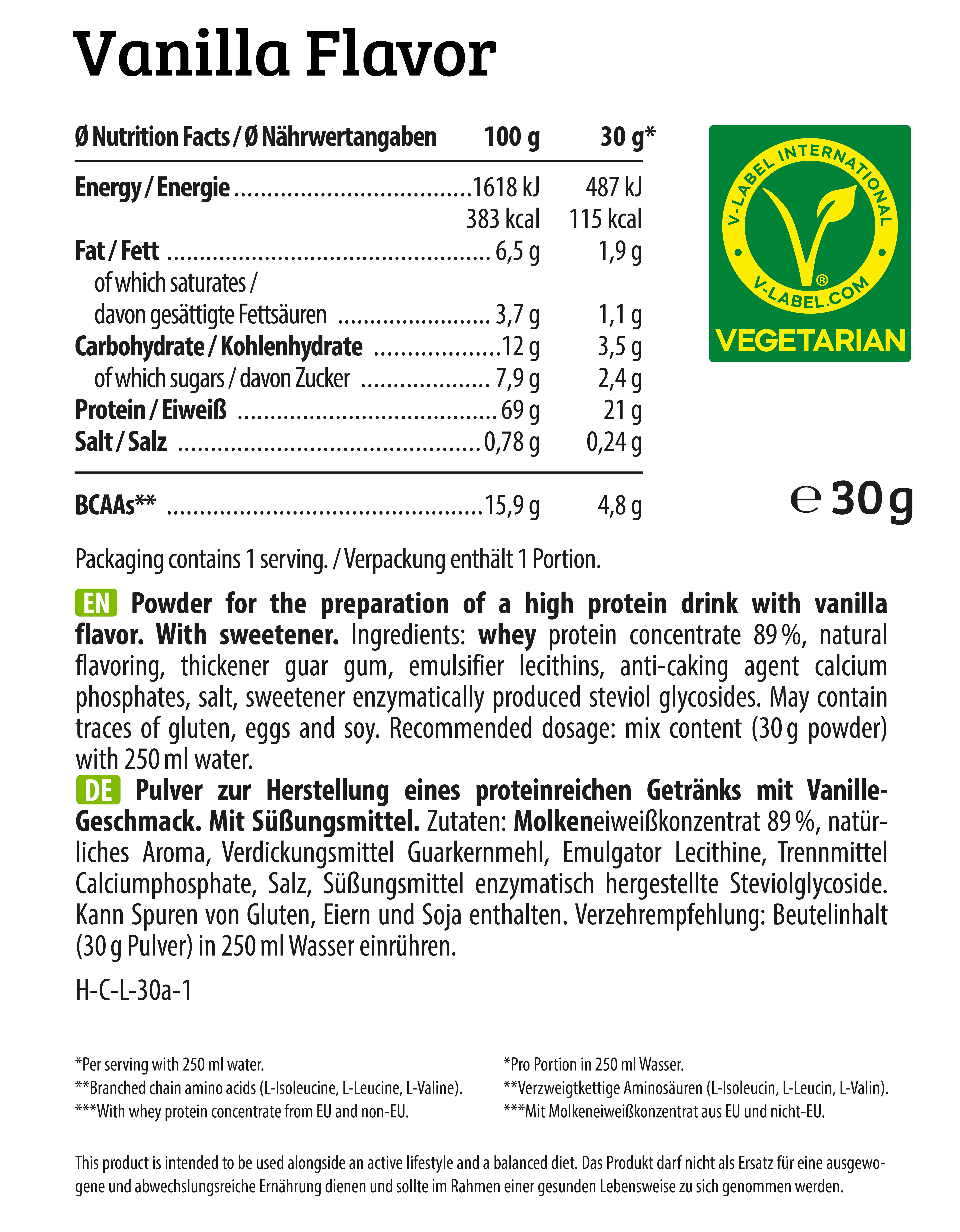 HEJ Whey Vanilla