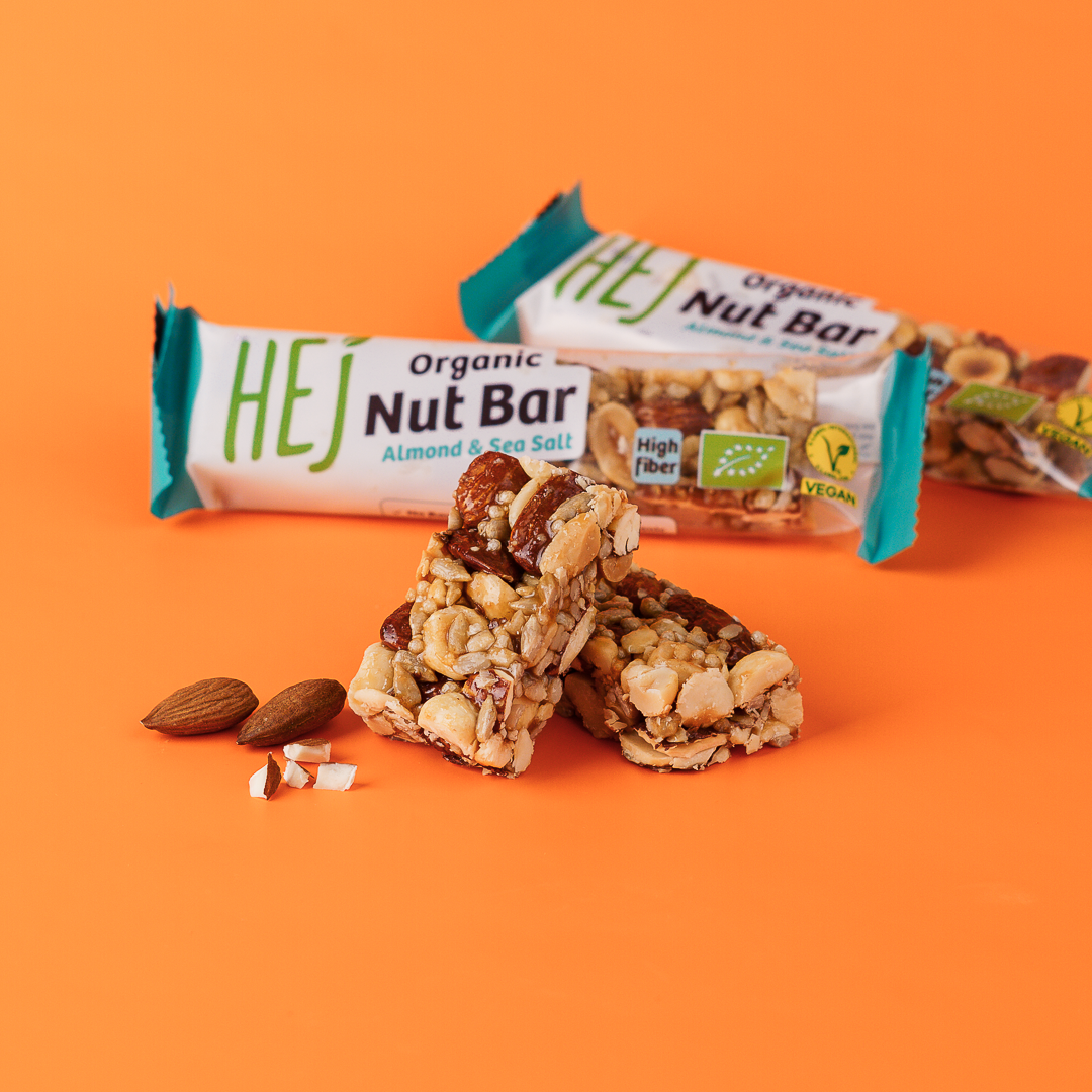 HEJ Organic Nut Bar Almond & Sea Salt