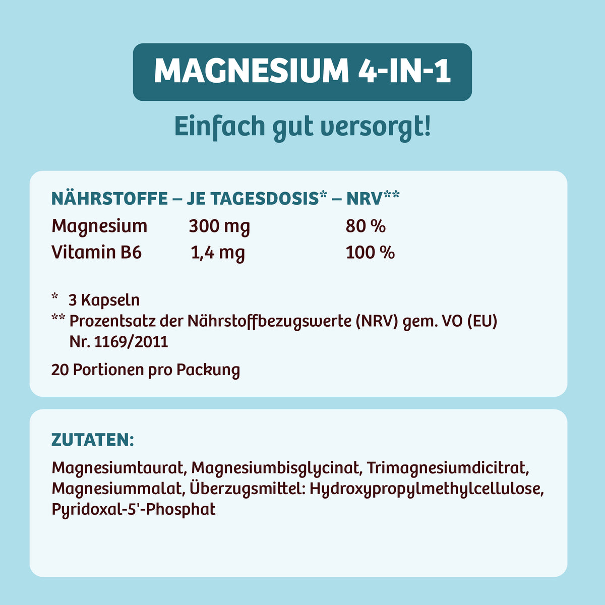 HEJ Supplement - Magnesium 4-in-1 Complex