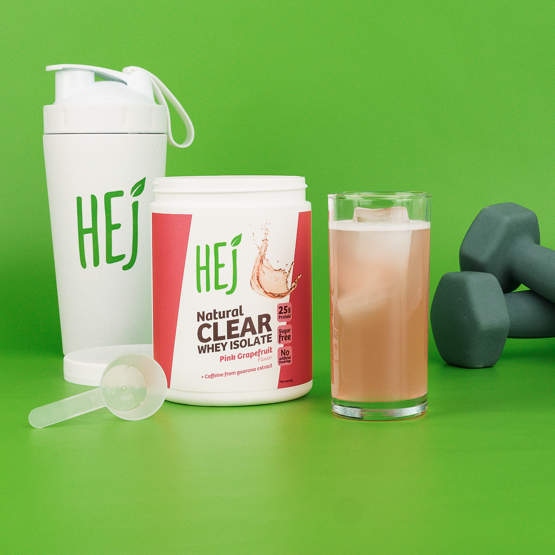 HEJ Clear Whey Isolate Pink Grapefruit + Koffein