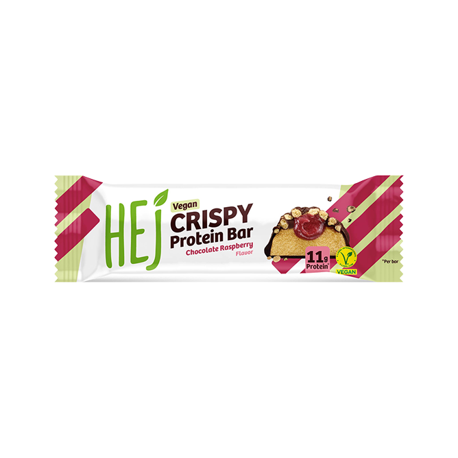 HEJ Vegan Crispy Chocolate Raspberry Single Bars