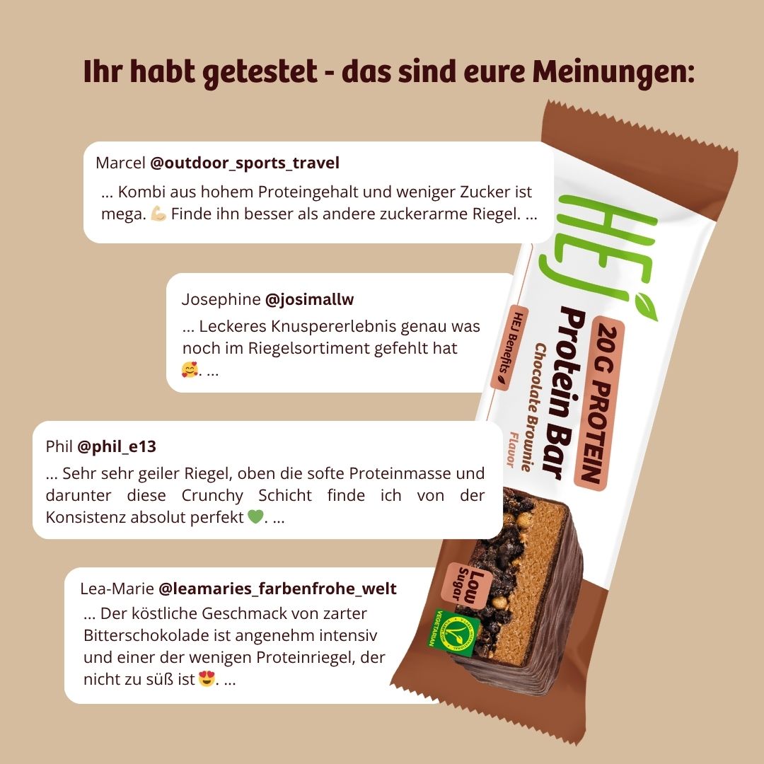 HEJ 20g Protein Bar Chocolate Brownie
