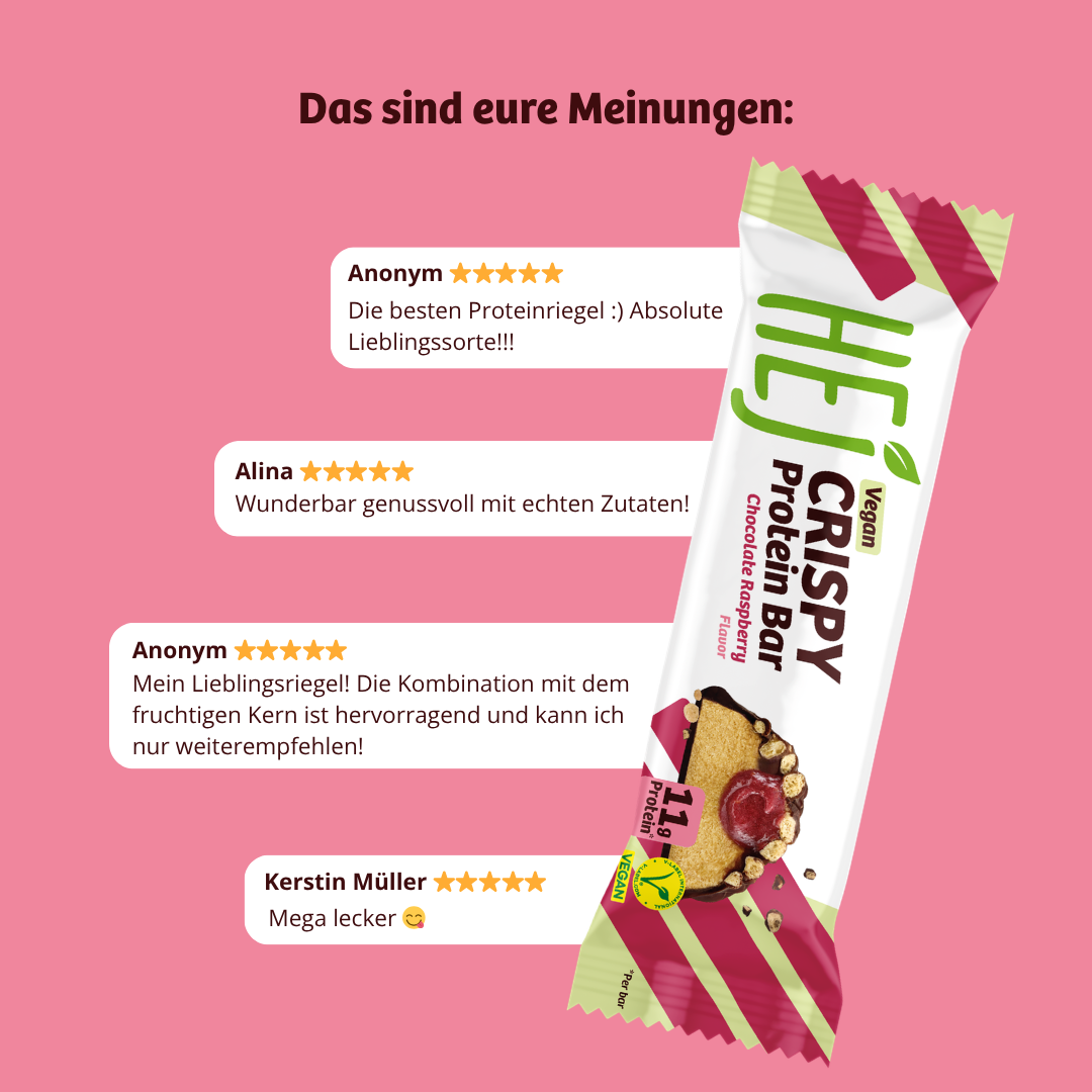 HEJ Vegan Crispy Chocolate Raspberry