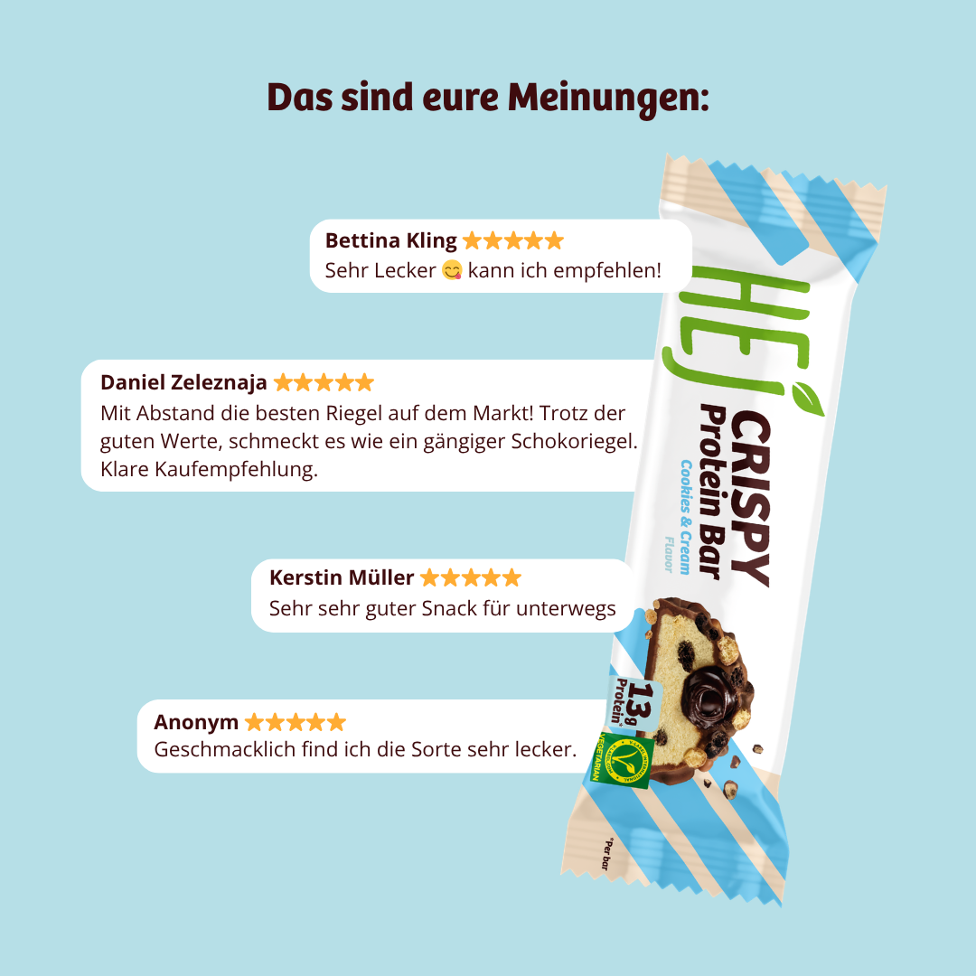 HEJ Crispy Cookies & Cream single bars