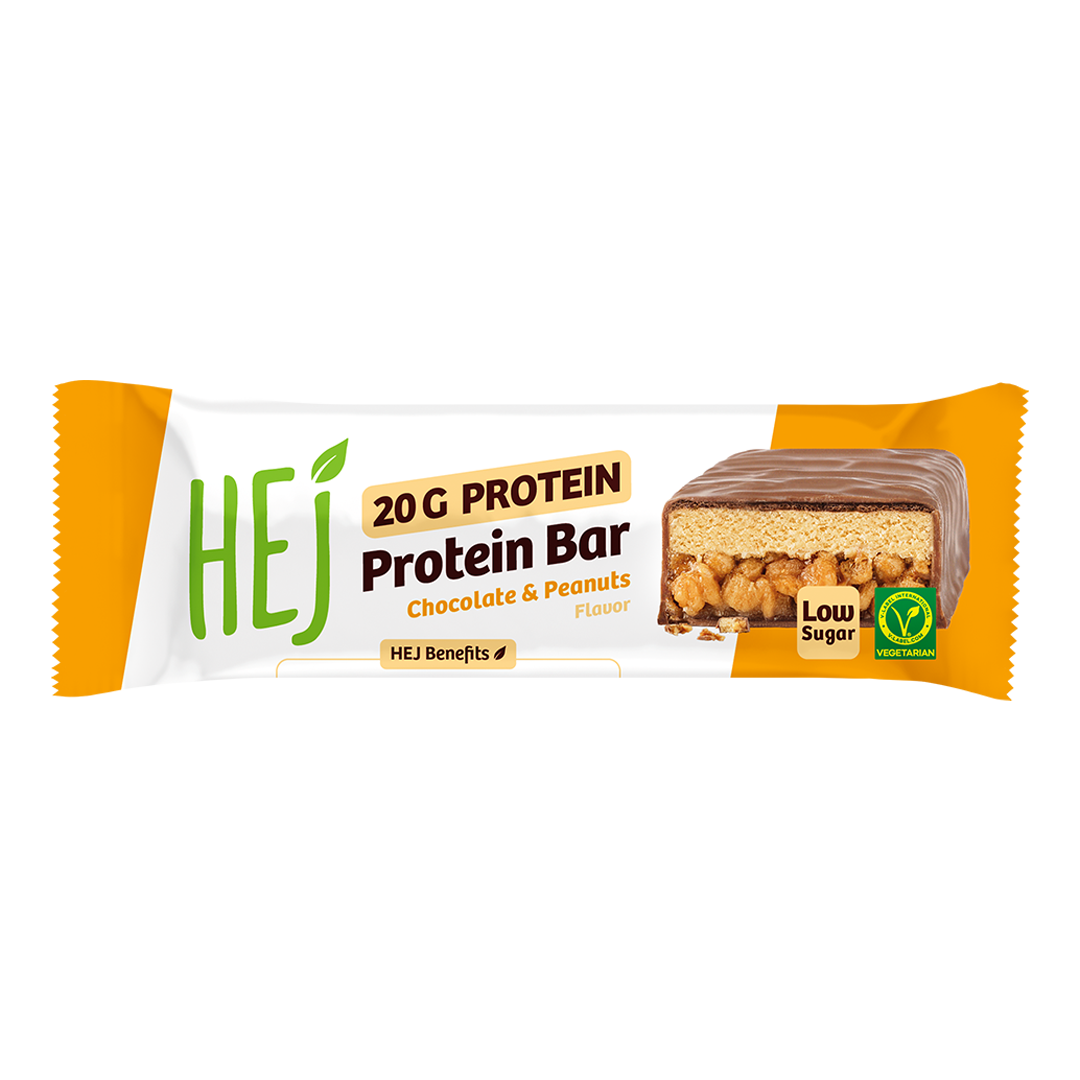 HEJ 20g Protein Bar Chocolate & Peanuts