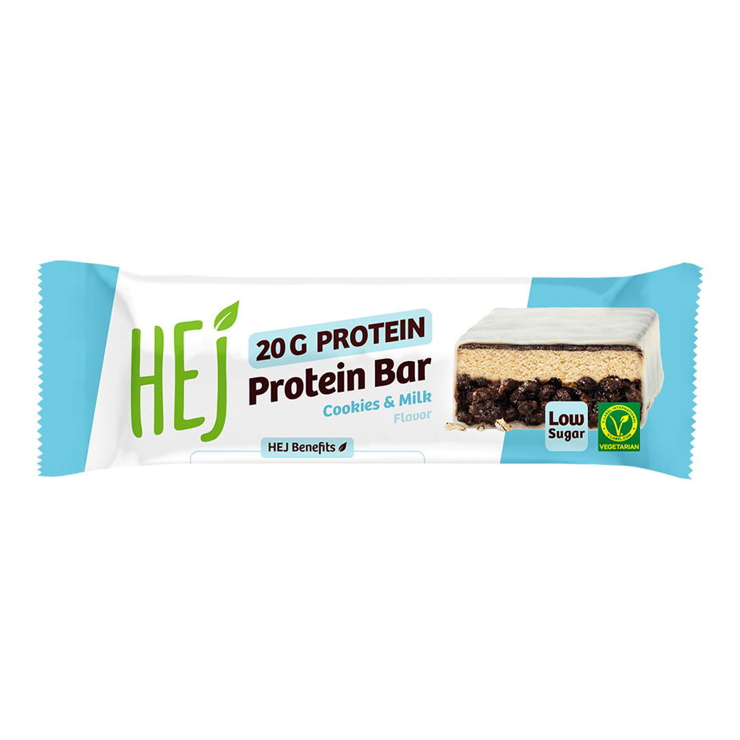 HEJ 20g Protein Bar Cookies & Milk