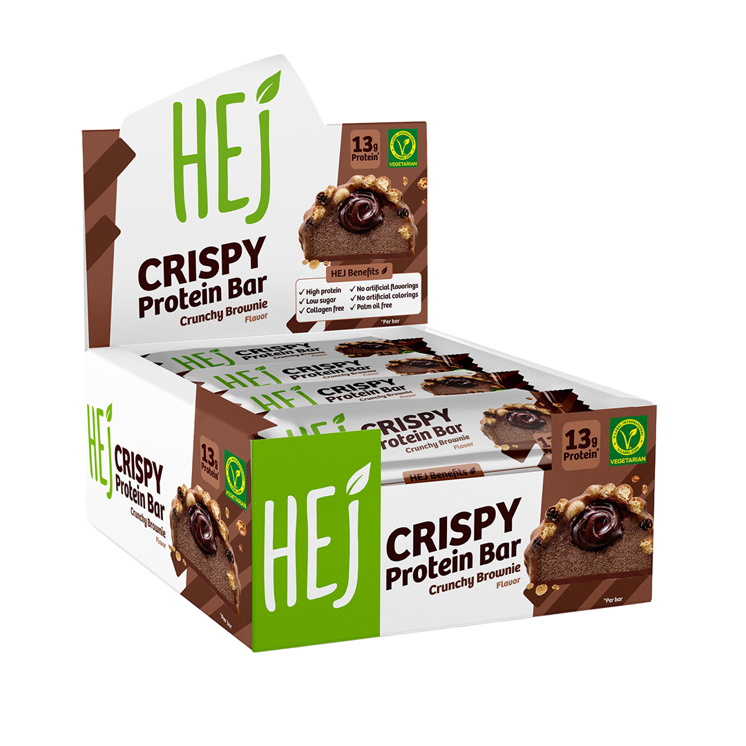 HEJ Crispy Crunchy Brownie - 12 x 45g