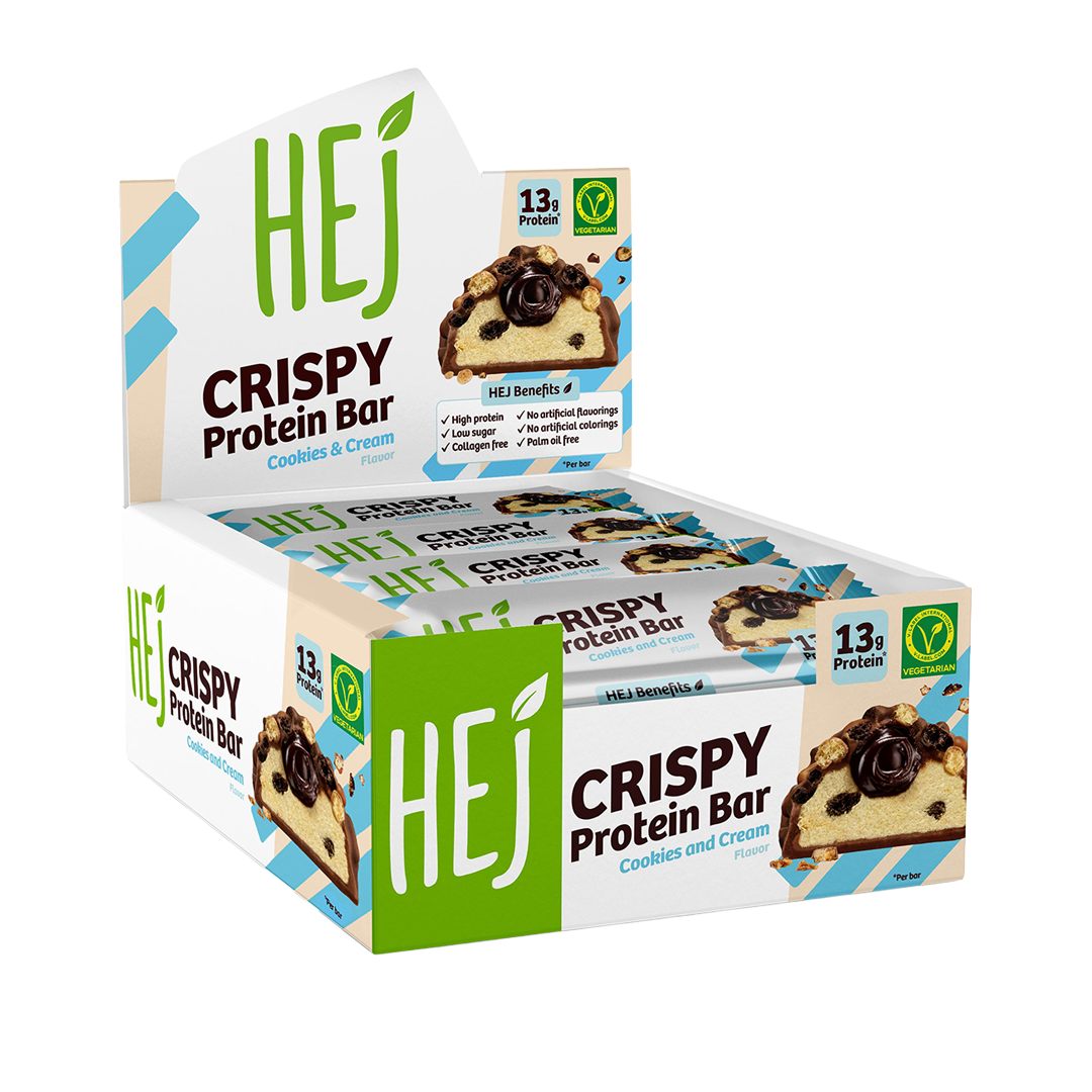 HEJ Crispy Cookies & Cream - 12 x 45g
