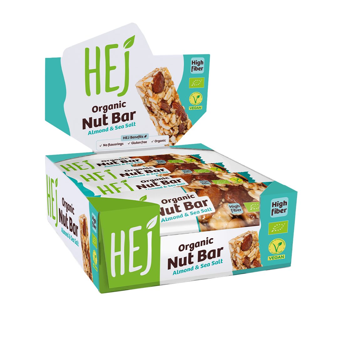 HEJ Organic Nut Bar Almond & Sea Salt