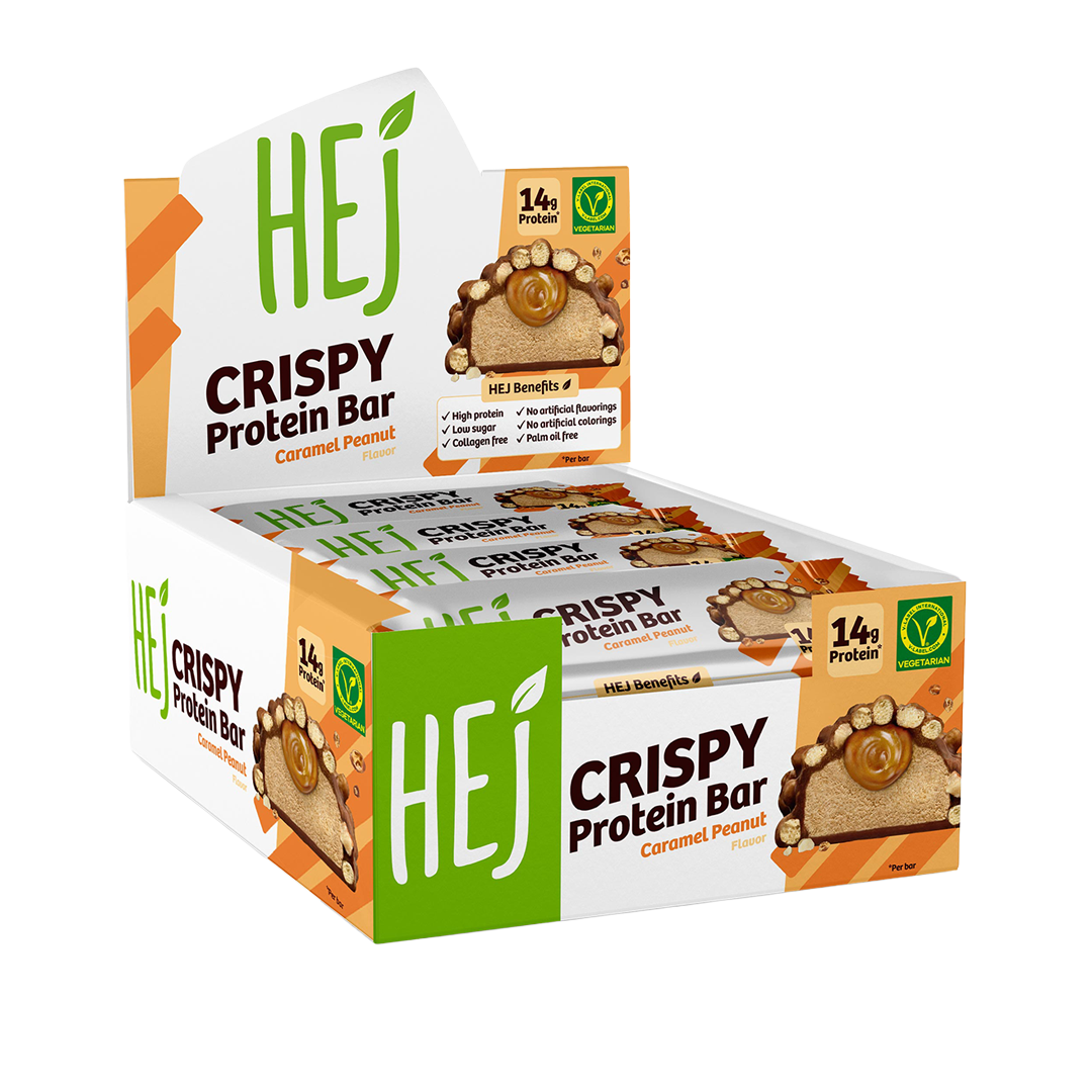 HEJ Crispy Caramel Peanut - 12 x 45g