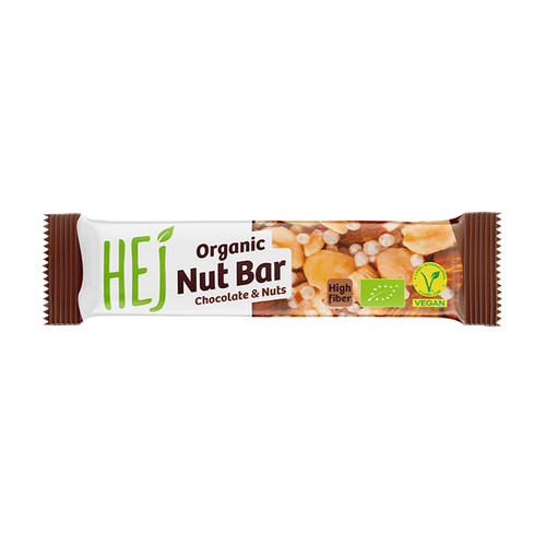 HEJ Organic Nut Bar Chocolate & Nuts