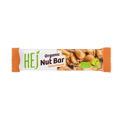 HEJ Organic Nut Bar Salted Peanut
