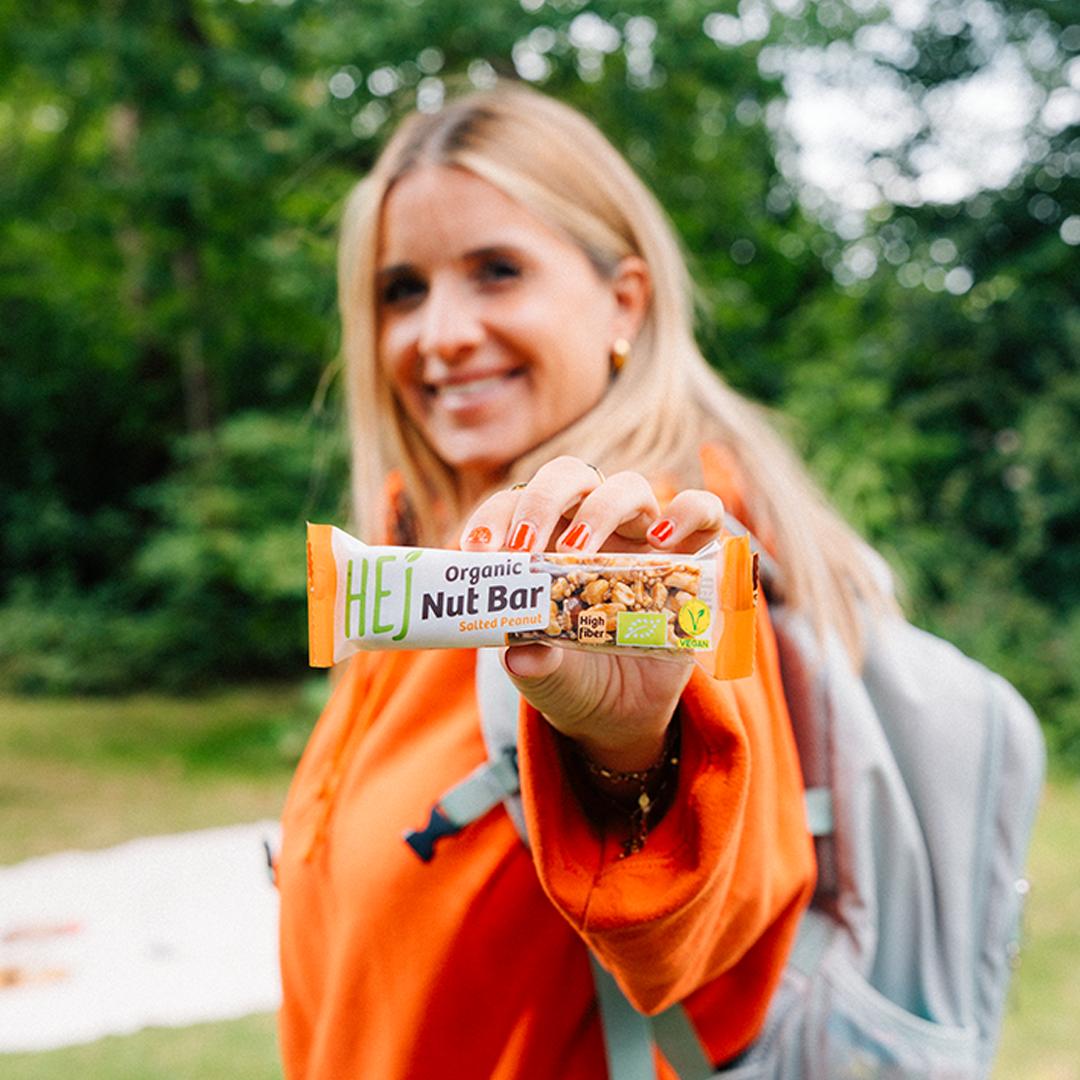 HEJ Organic Nut Bar Salted Peanut