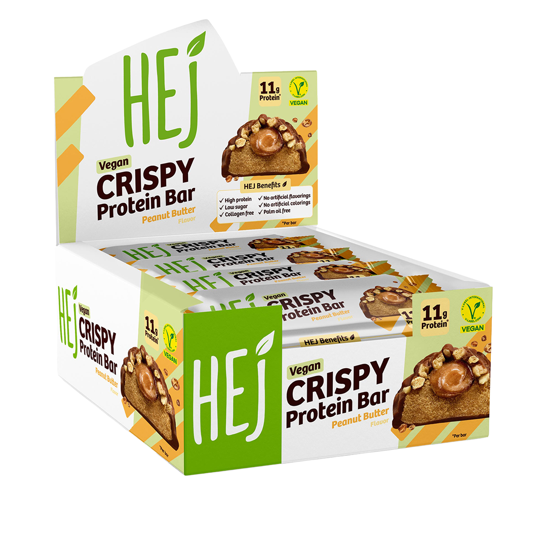 HEJ Vegan Crispy Peanut Butter - 12 x 45g