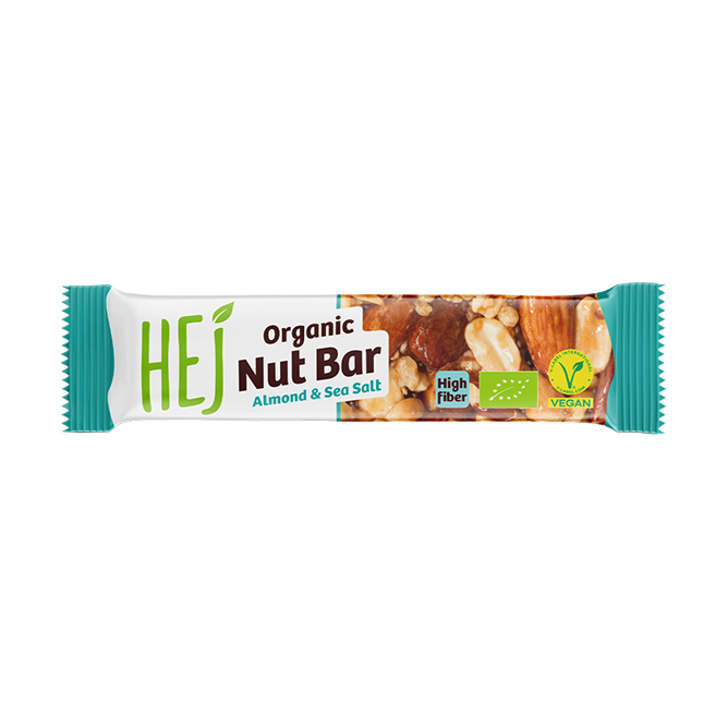 HEJ Organic Nut Bar Almond & Sea Salt - 40g