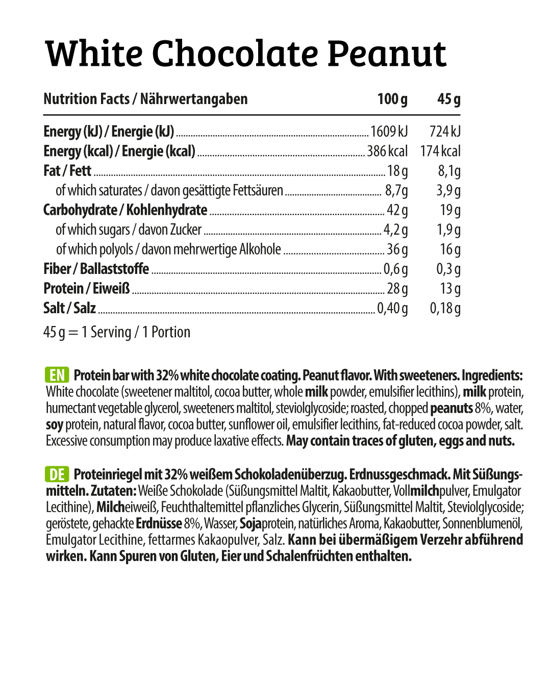 HEJ Crispy White Chocolate Peanut