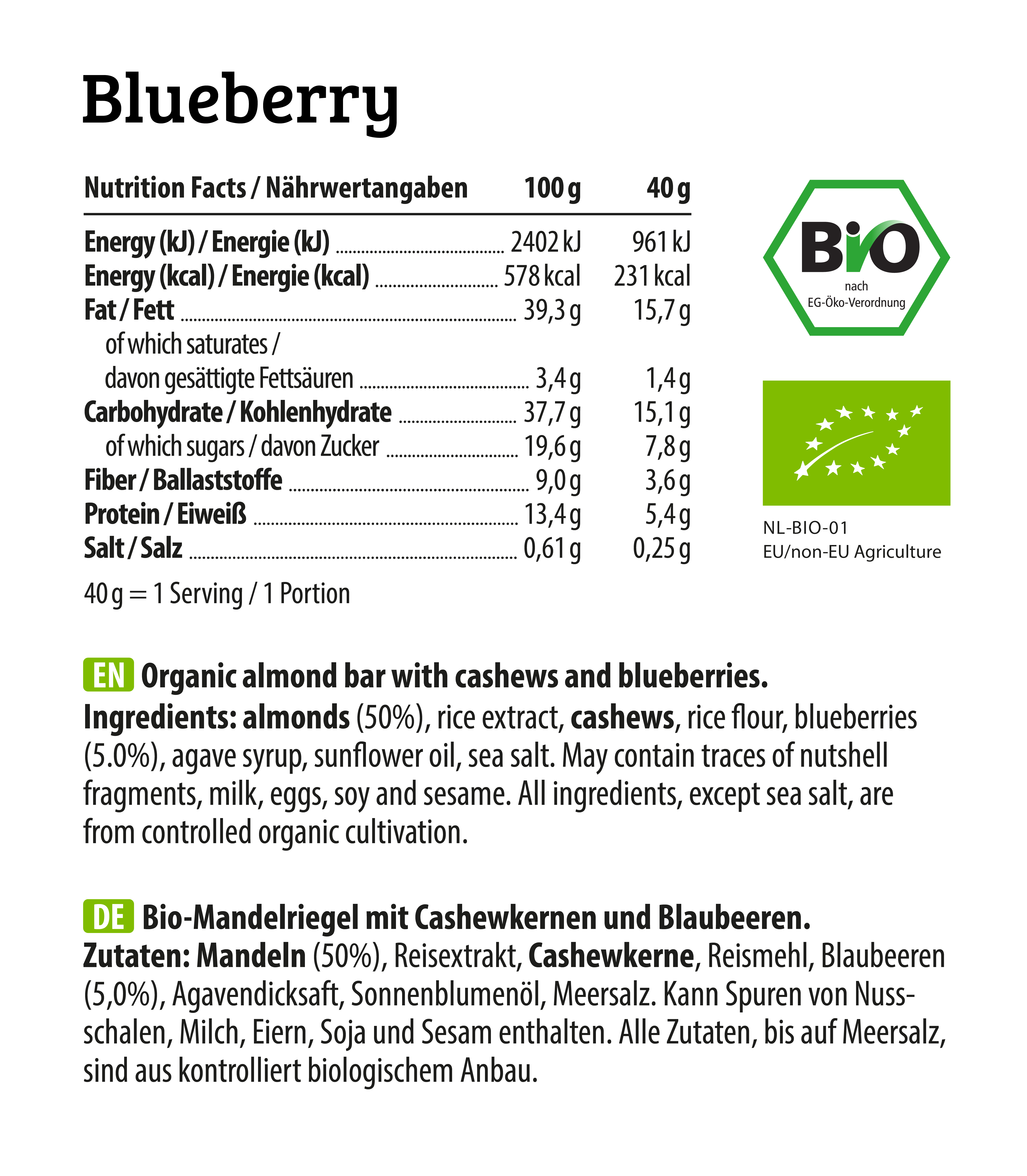 HEJ Bite Blueberry