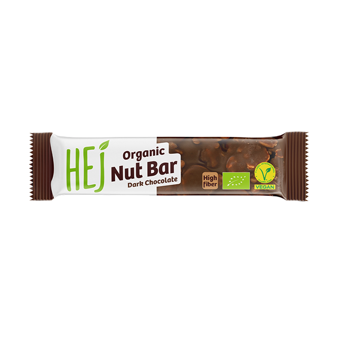 HEJ Organic Nut Bar Dark Chocolate
