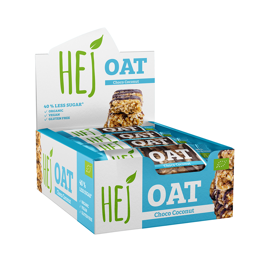HEJ Oat Choco Coconut - 12 x 45g