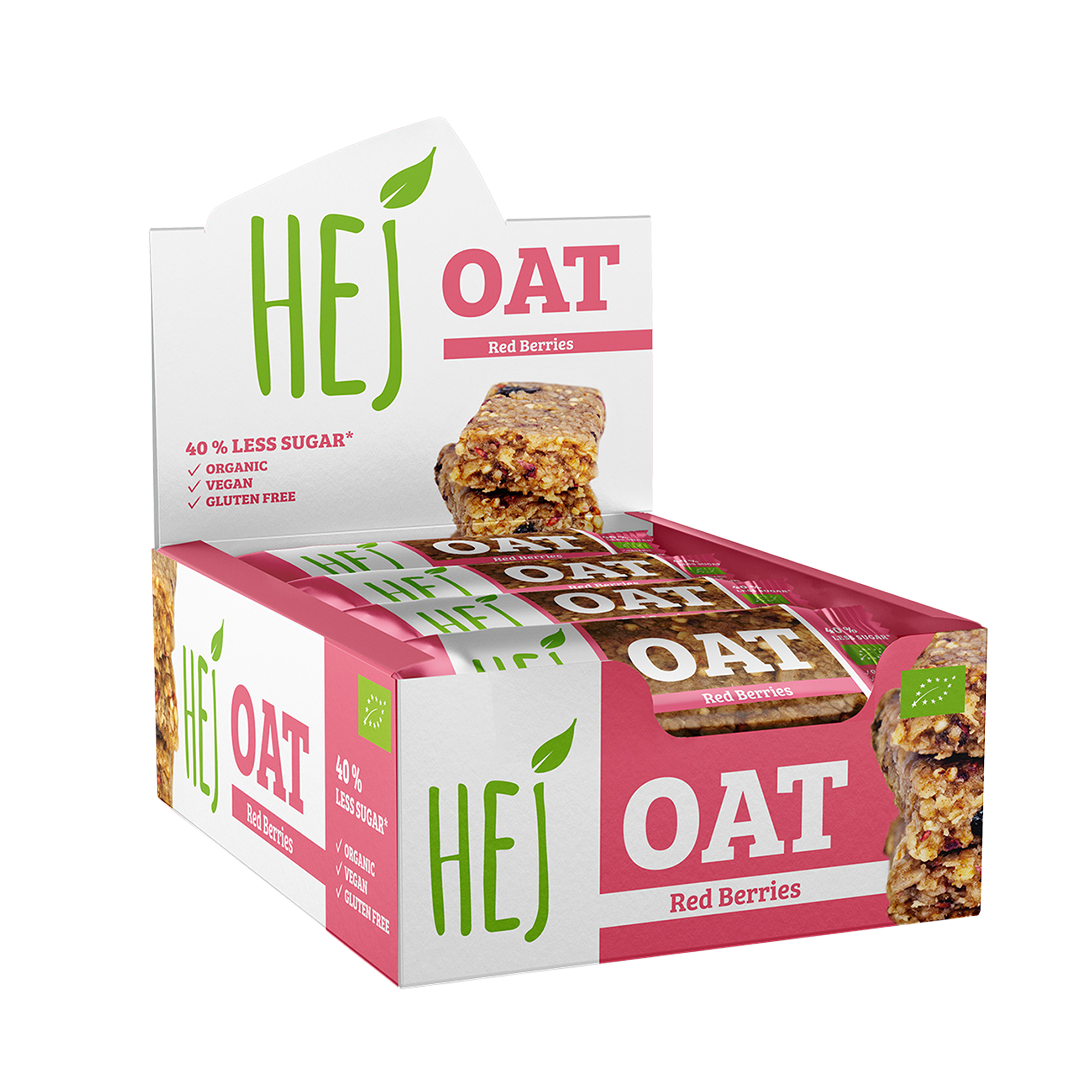 HEJ Oat Red Berries - 12 x 45g
