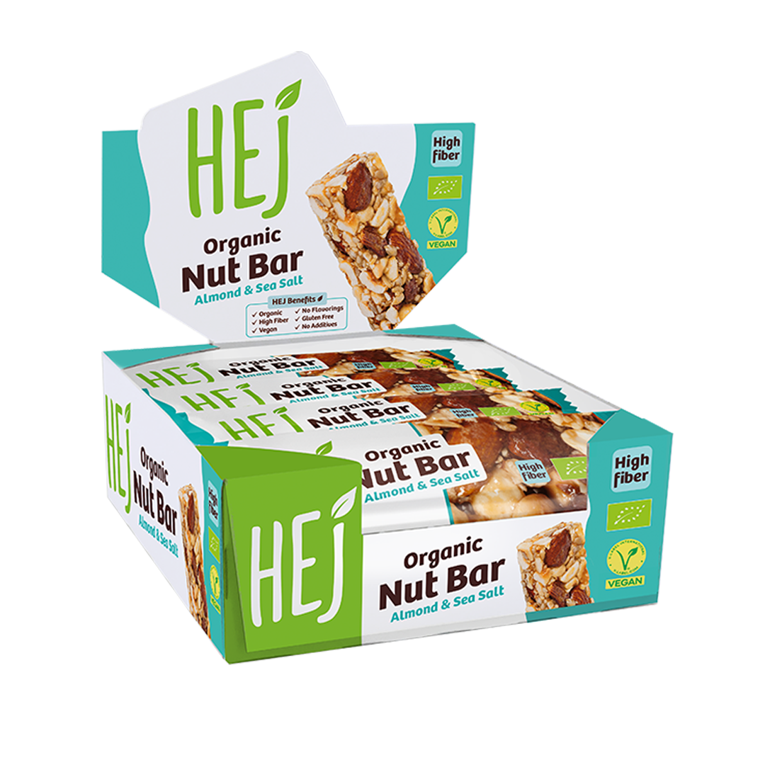 HEJ Organic Nut Bar Almond & Sea Salt
