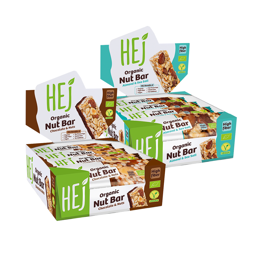 HEJ Organic Nut Bar Bestseller Double Pack